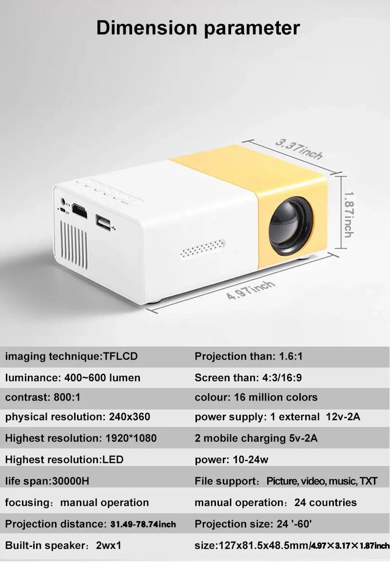 Mini Portable Projector